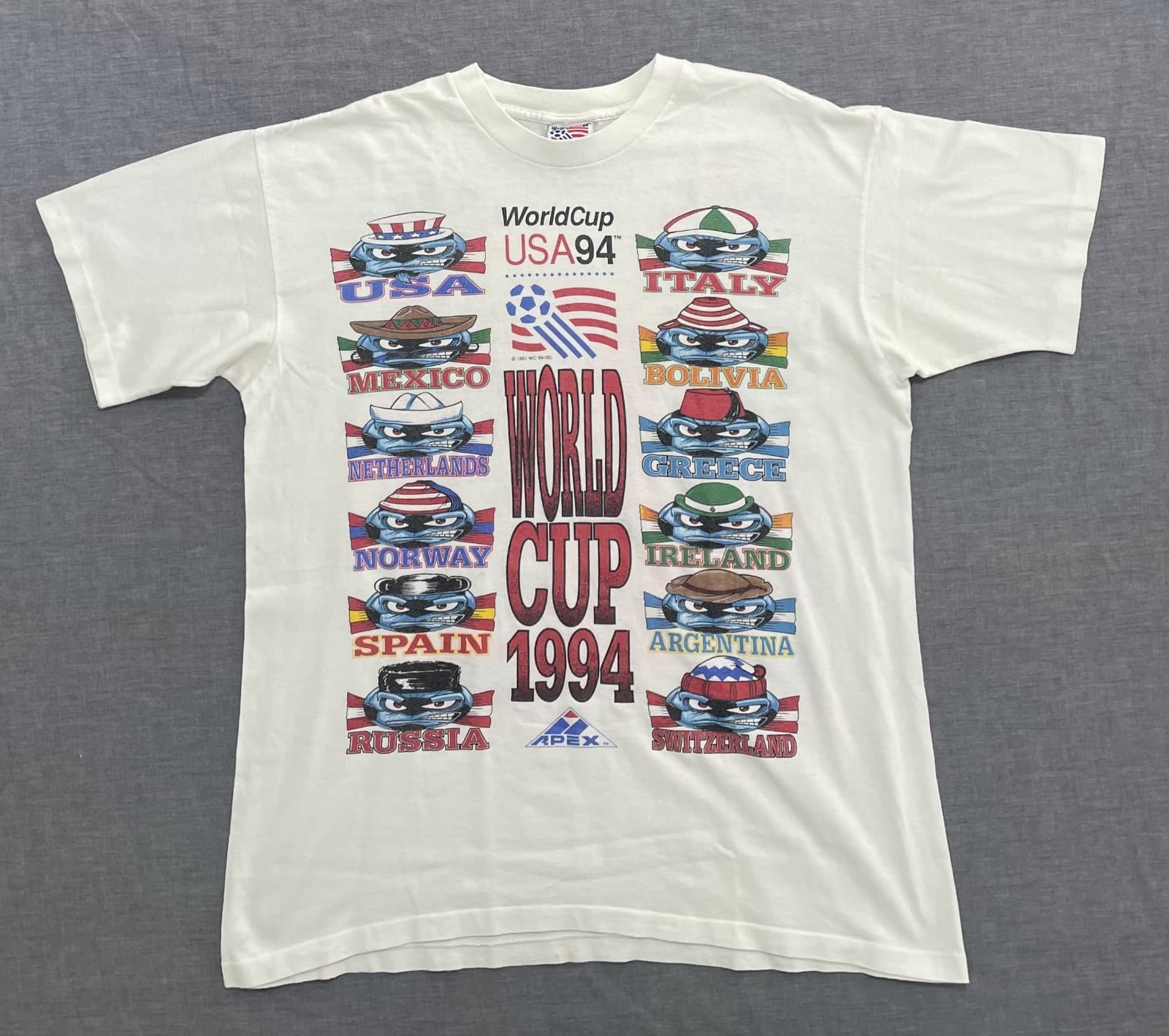 USA '94 World Cup Apex All-Nations Flags Tee