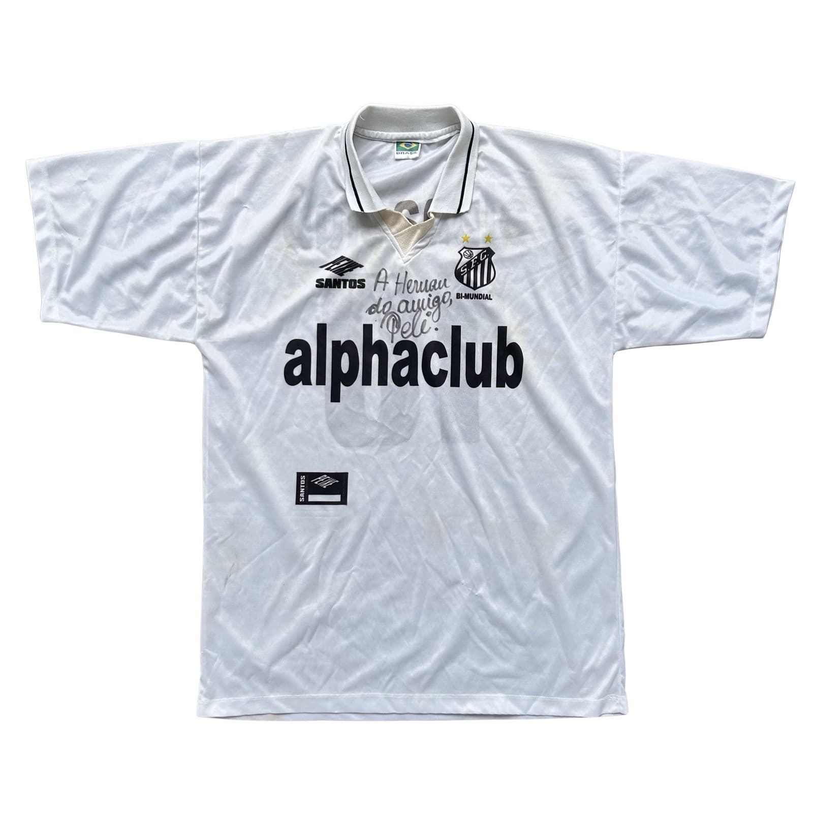 Santos FC Jersey — Pelé Signed