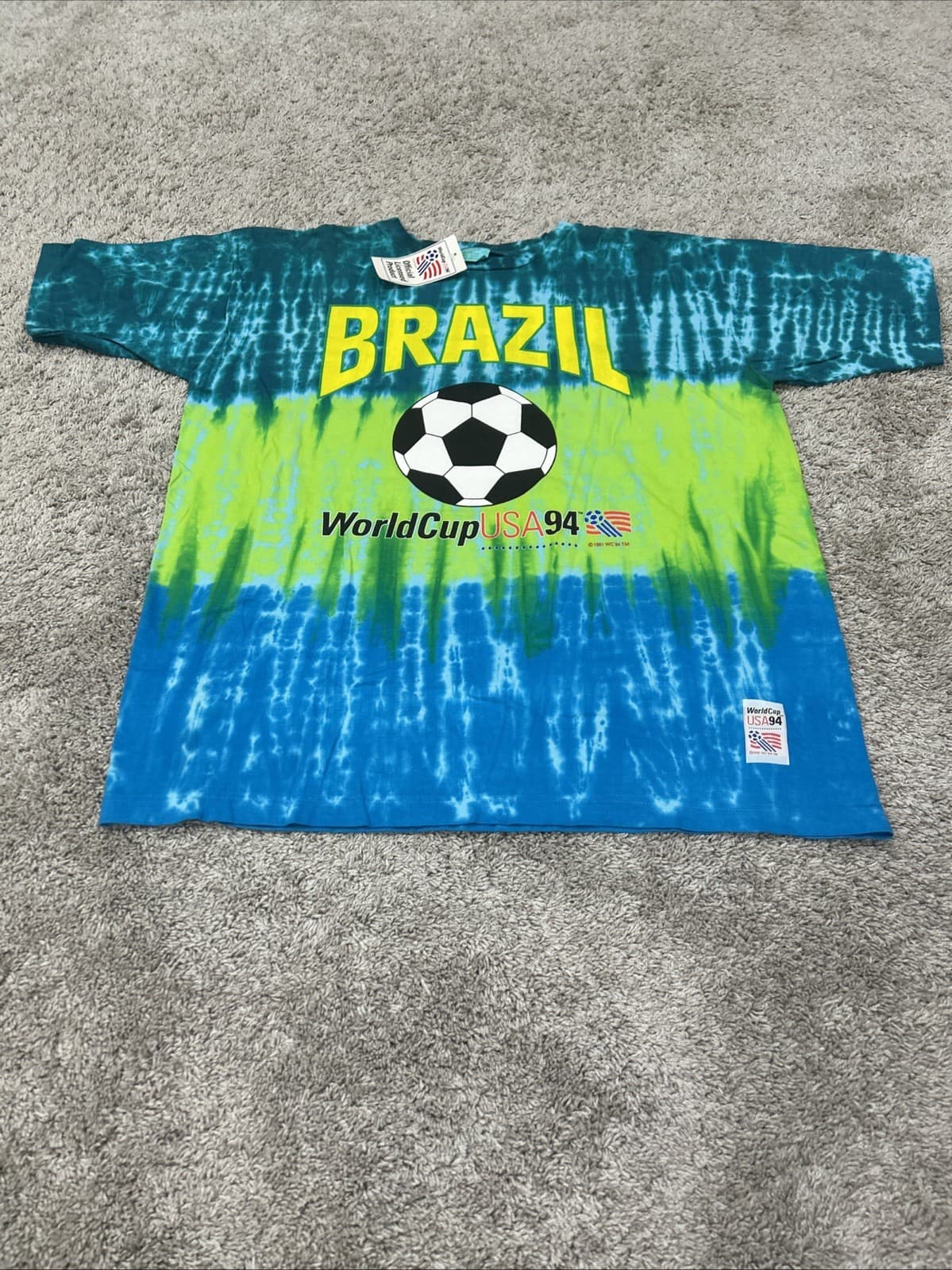 USA '94 World Cup Tie-Dye Tee — Brazil Edition