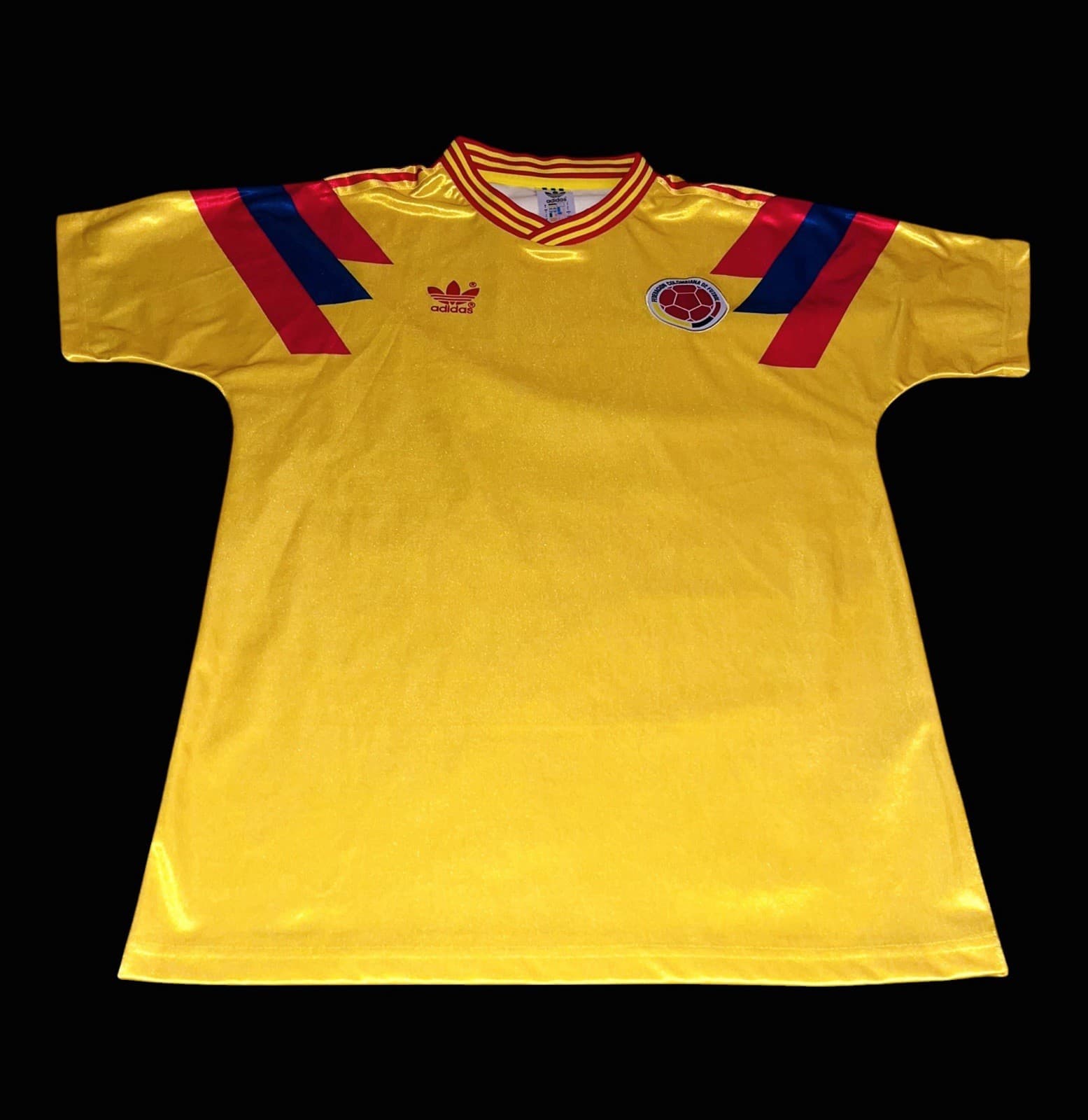 Colombia 1990 World Cup Away Jersey — Gold Adidas Kit
