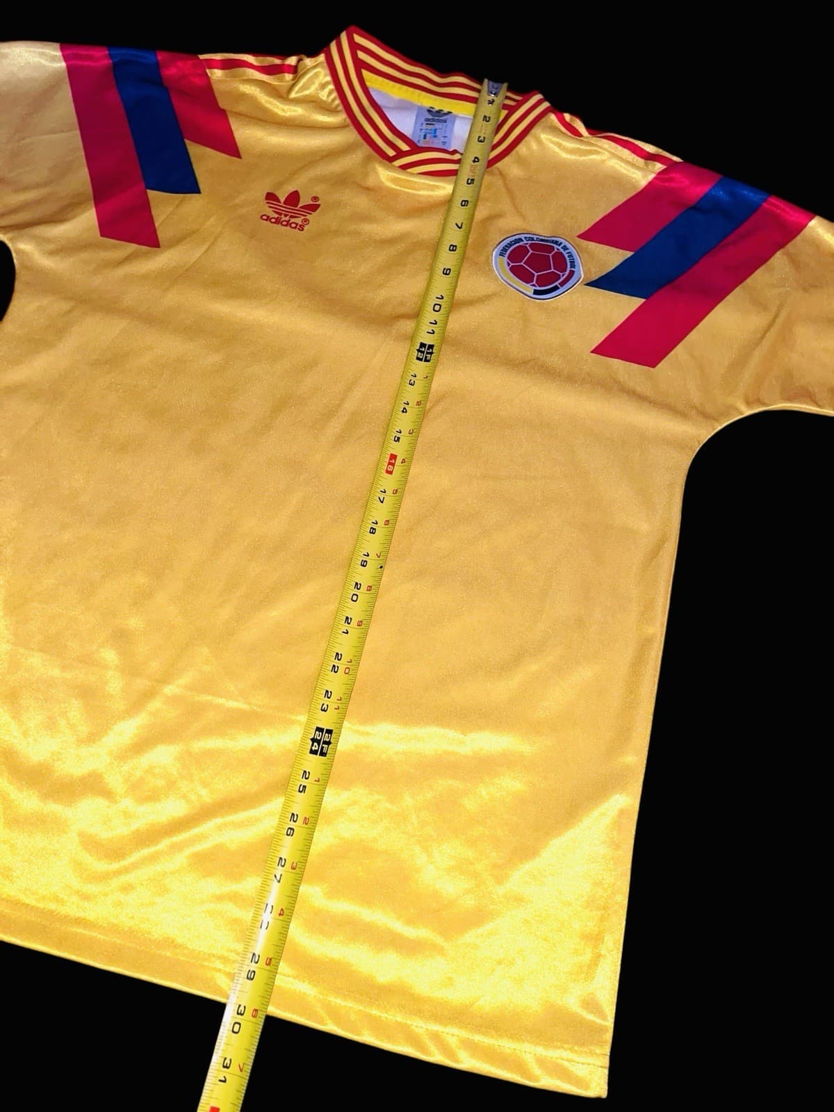 Colombia 1990 World Cup Away Jersey — Gold Adidas Kit