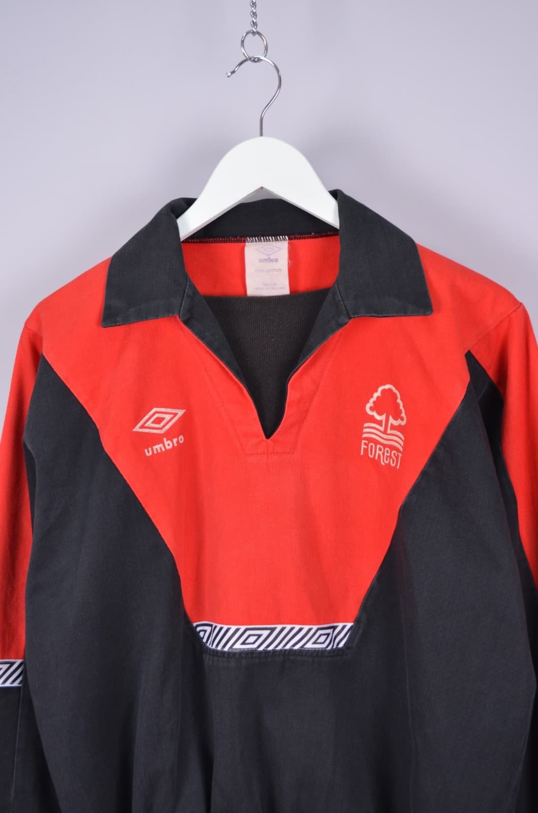 Vintage 90s Umbro Nottingham Forest Pullover Shirt Jacket