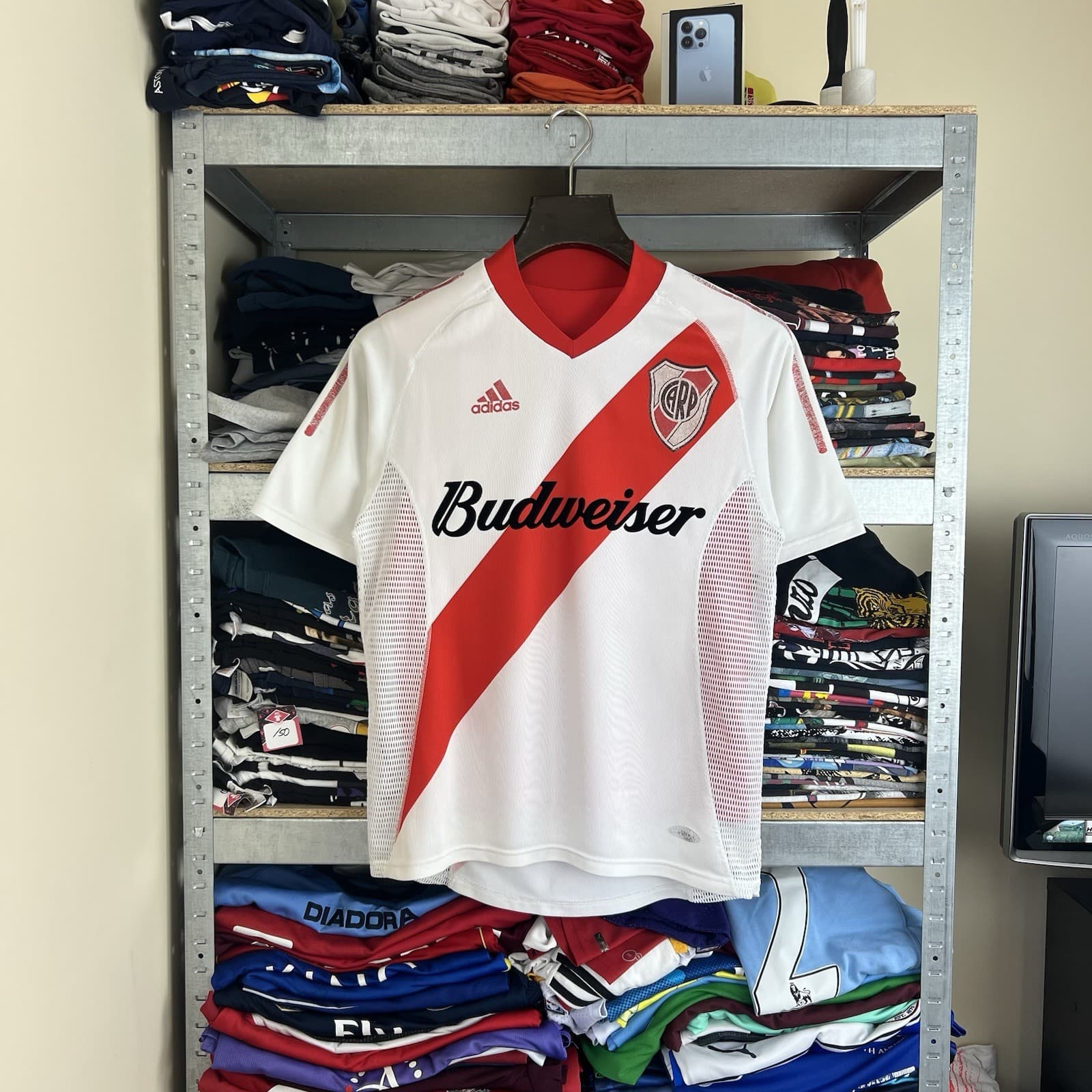 River Plate 2003 Adidas Double-Layer Authentic Home Kit
