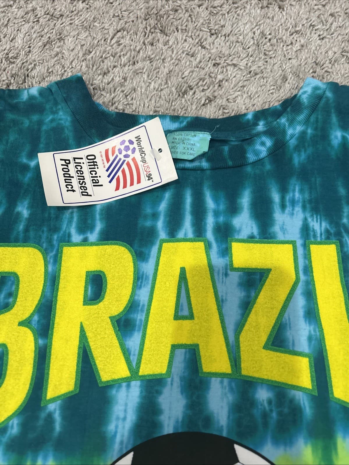 USA '94 World Cup Tie-Dye Tee — Brazil Edition