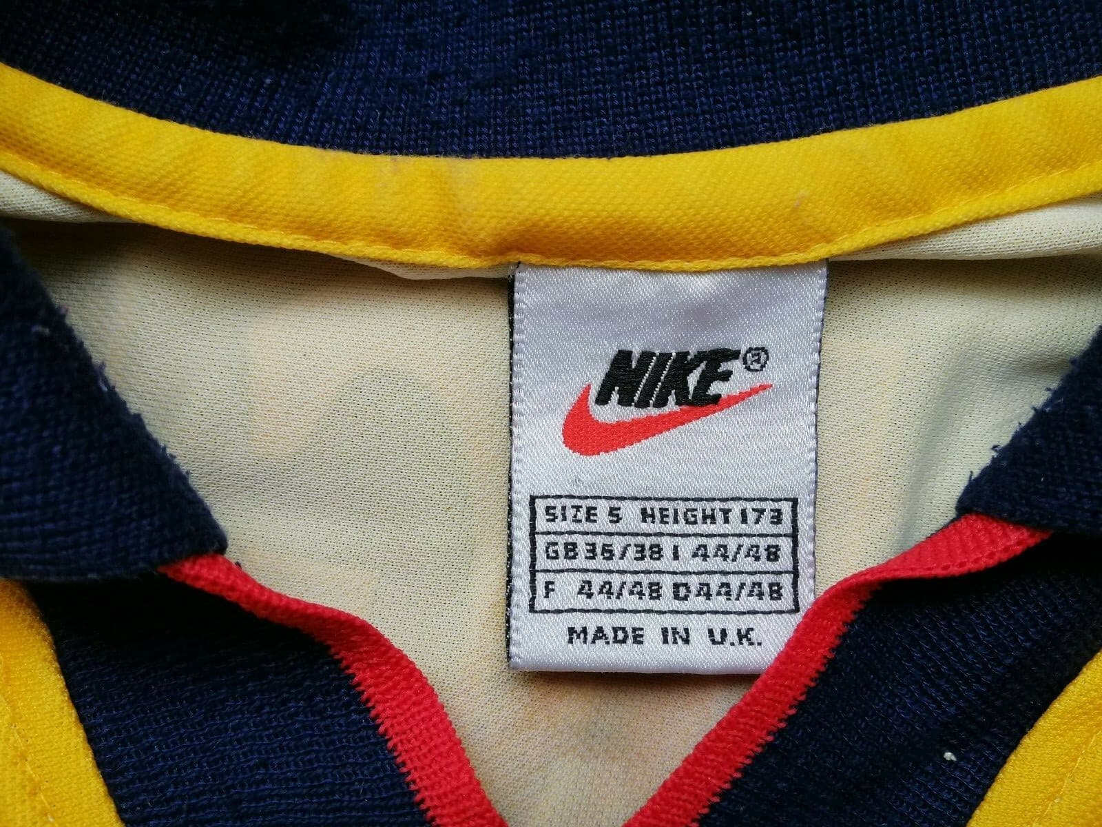 Arsenal FC 1997-1999 Away Shirt by Nike — Wright, No. 8