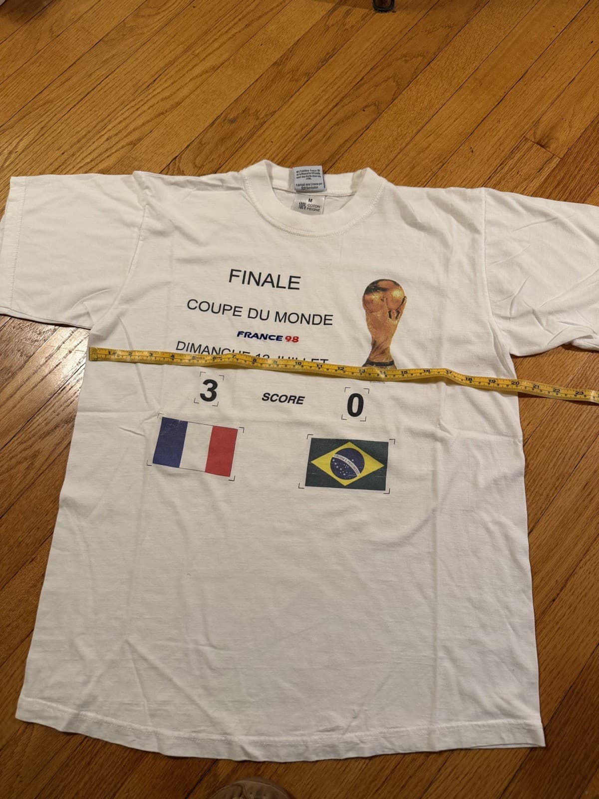 1998 World Cup Final: France vs Brazil Commemorative Tee