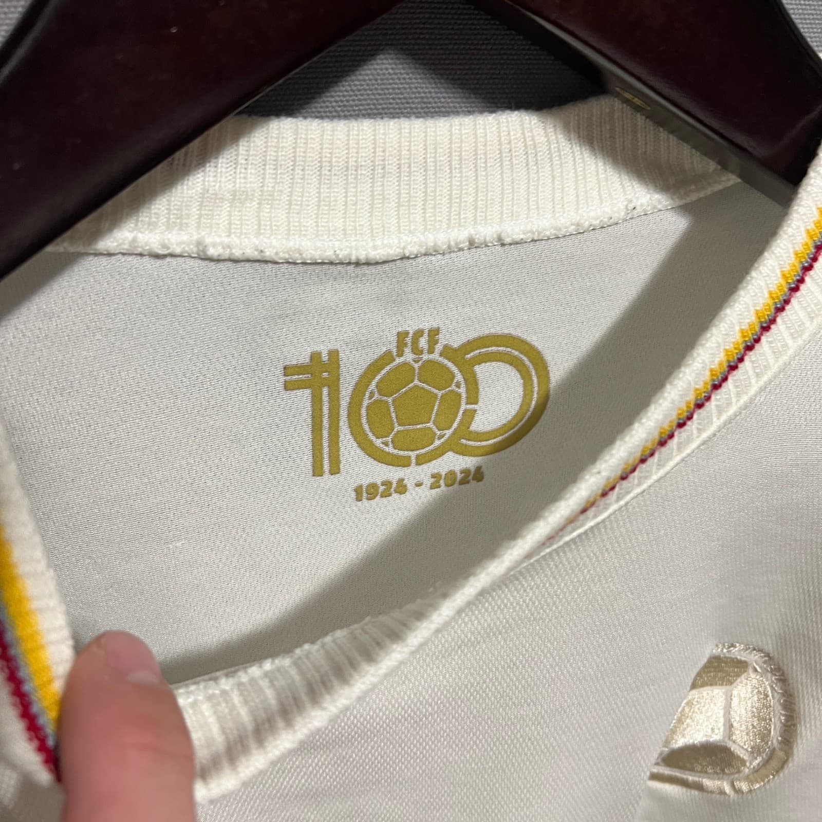 Adidas Colombia FCF 100th Anniversary Centenario Soccer Jersey Mens White Large