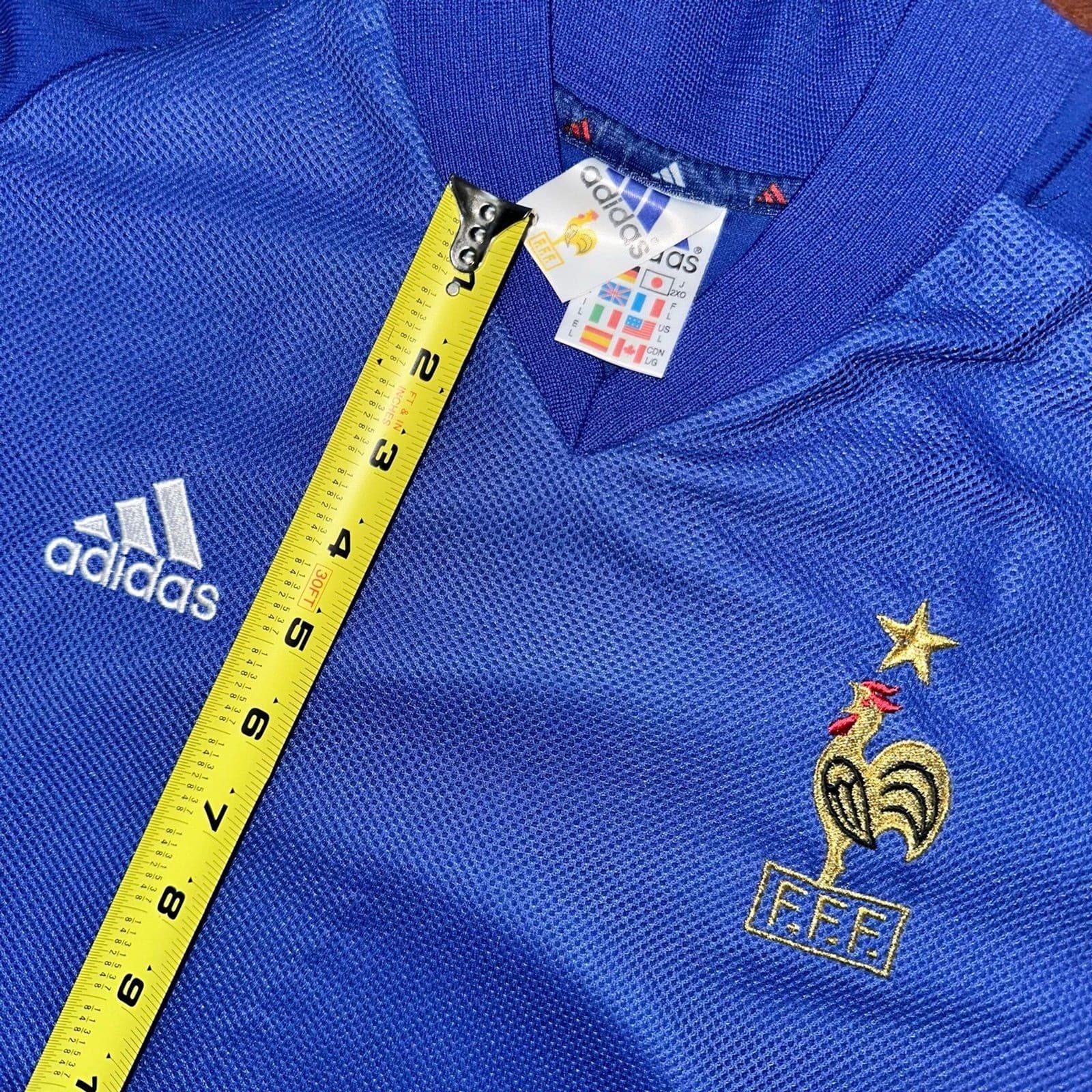 France 2002 Player Issue Jersey - Zidane Era 2-Layer Mesh