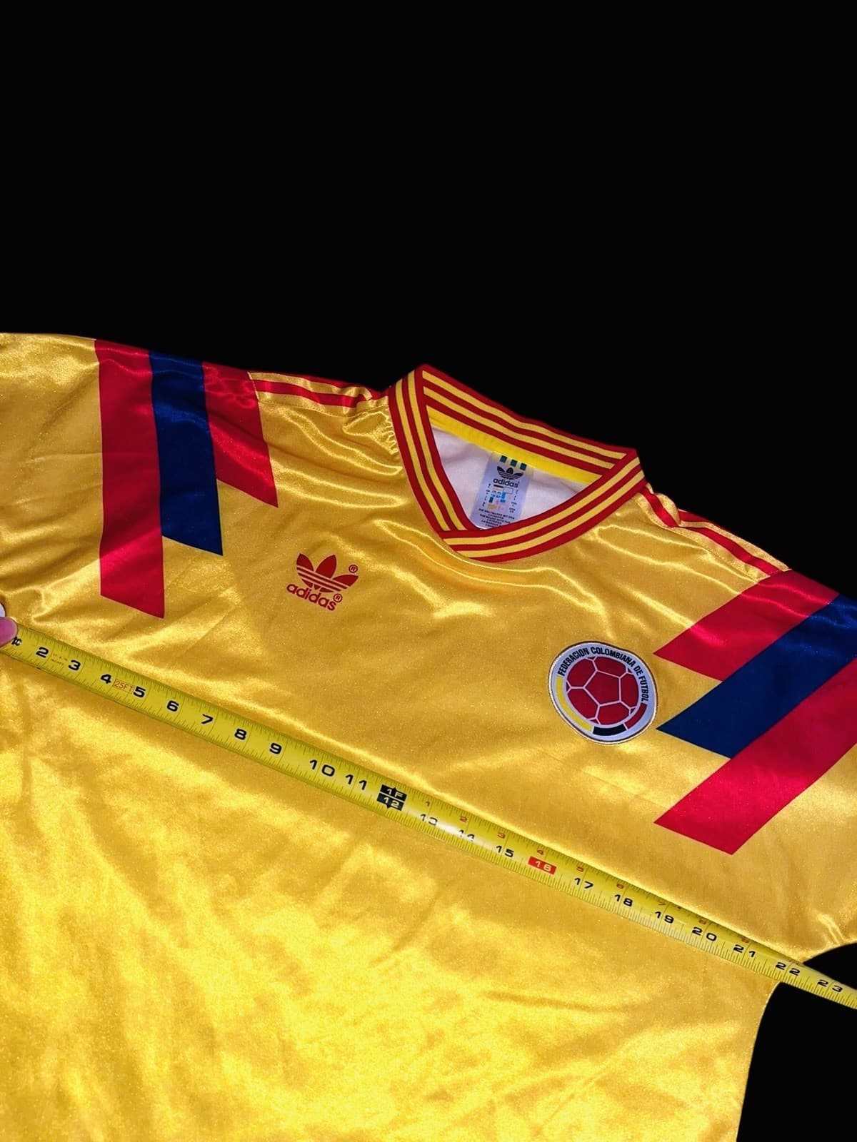 Colombia 1990 World Cup Away Jersey — Gold Adidas Kit