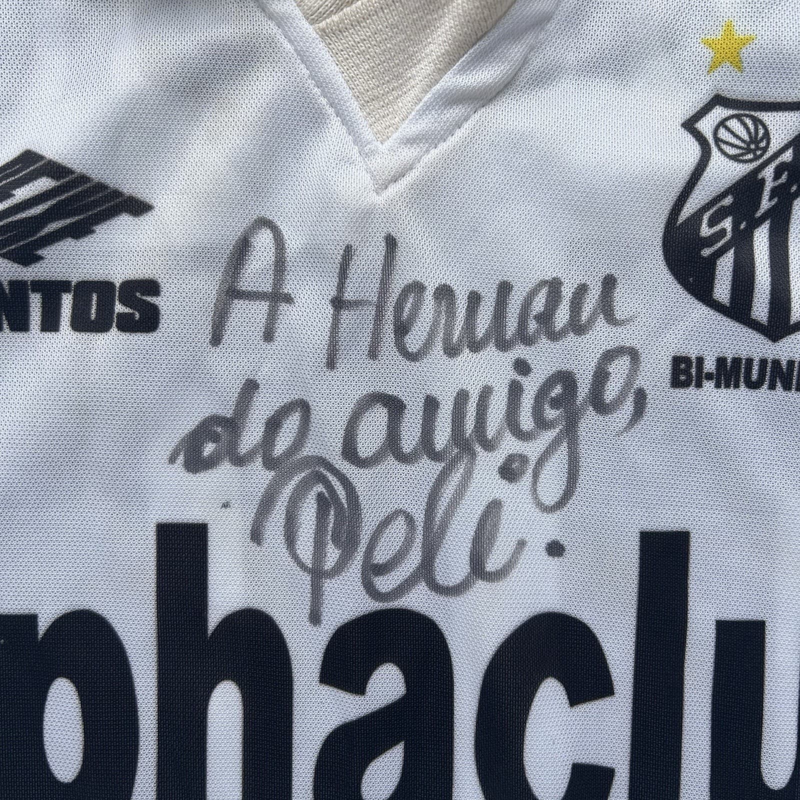 Santos FC Jersey — Pelé Signed