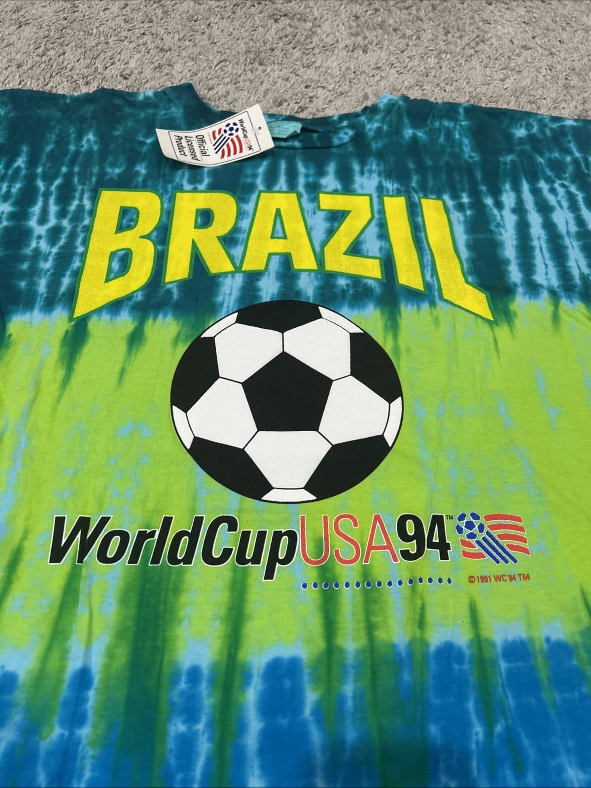 USA '94 World Cup Tie-Dye Tee — Brazil Edition